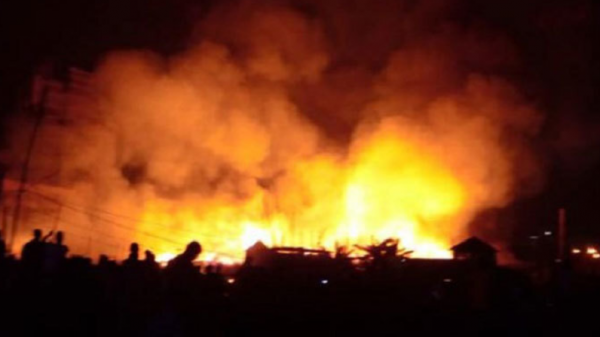 রাজশাহীতে আবারও তুলার গুদামে আগুন