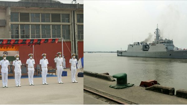 ভারতীয় নৌবাহিনীর মোংলা বন্দর ত্যাগ