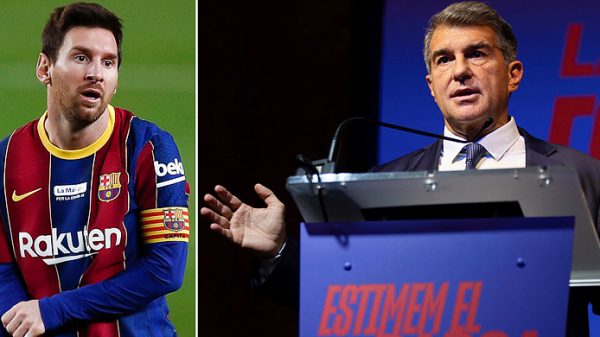 মেসিকে দলে রাখতে মরিয়া বার্সা সভাপতি