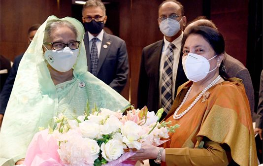 শেখ হাসিনা বিশ্বের দারুণ এক অনুপ্রেরণাদায়ী নেতা: নেপালের প্রেসিডেন্ট