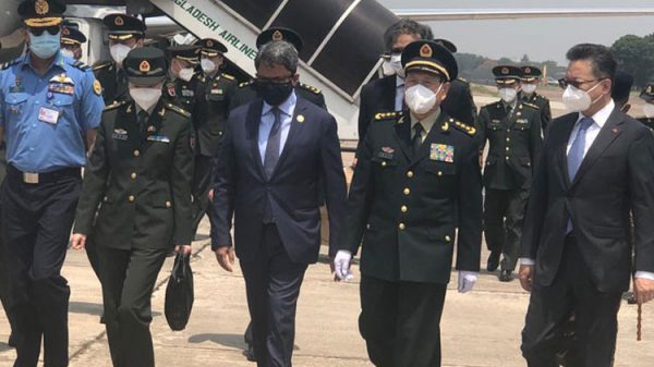 ঢাকায় চীনের প্রতিরক্ষামন্ত্রী