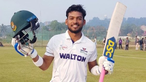 প্রথম সেঞ্চুরির স্বাদ পেলেন শান্ত