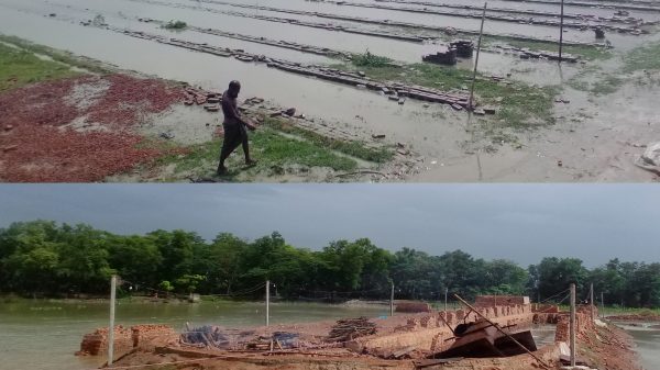 গলাচিপায় ঘূর্ণিঝড় ইয়াসে ক্ষতিগ্রস্থ খান ইট ভাটা
