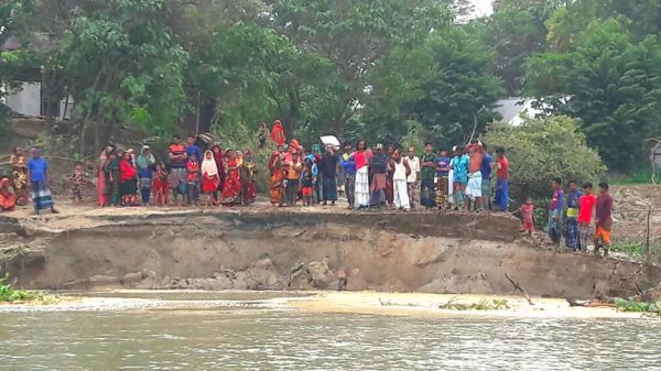 মেঘনার ভাঙনের কবলে ব্রাহ্মণবাড়িয়ার ১৬ গ্রাম