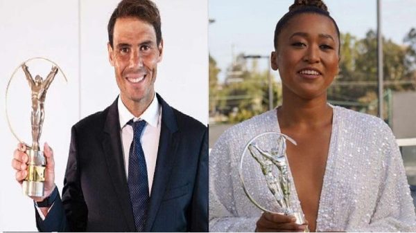 লরিয়াস অ্যাওয়ার্ড জিতলেন নাদাল ও ওসাকা