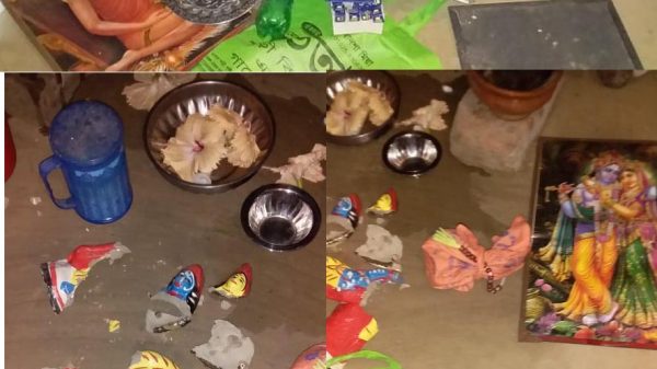 উজিরপুরে সংখ্যালঘুর বাড়িতে হামলা, মন্দির-মূর্তি ভাংচুর, ৩জন আহত