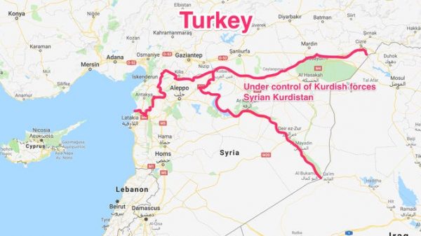 সিরিয়া সীমান্তের অধিকাংশ এলাকা এখন তুরস্কের দখলে
