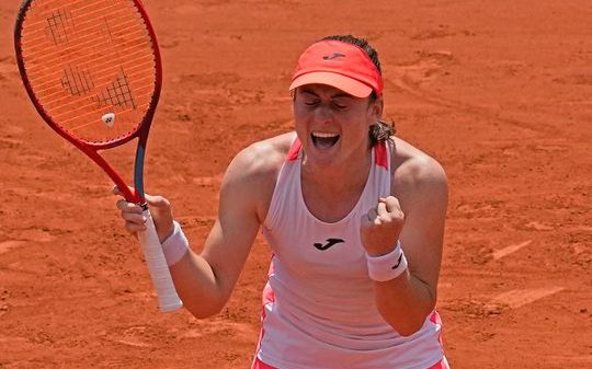 স্লোভানিয়ার নারী হিসেবে প্রথমবার গ্র্যান্ডস্লামের কোয়ার্টারে তামারা