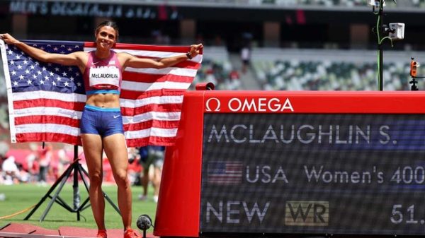 মেয়েদের হার্ডলসে ম্যাকলফলিনের বিশ্বরেকর্ড