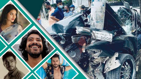 সড়ক দুর্ঘটনায় তিন তারকাসহ আহত ৫, আইসিউতে ২ জন